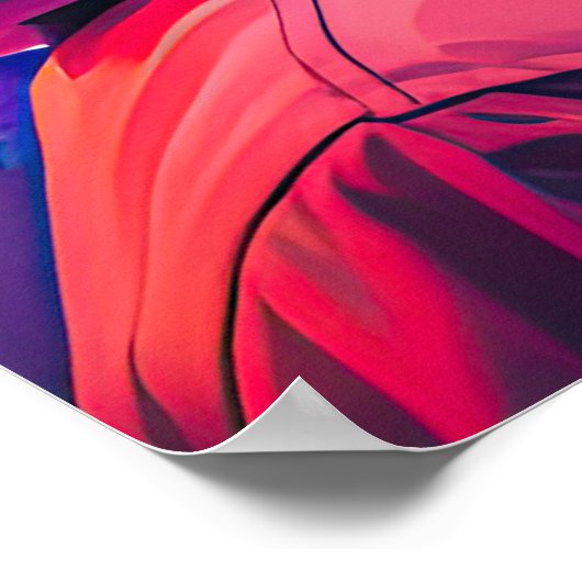 Meisje met hoofdtelefoon poster (Hoek)