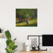 Meisje met hooihark poster (Thuiskantoor)
