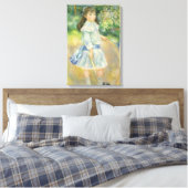 Meisje met Hoop van Pierre Renoir,  Kunst Canvas Afdruk (Insitu (Slaapkamer))