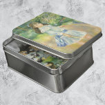 Meisje met Hoop van Pierre Renoir,  Kunst Puzzel<br><div class="desc">Meisje met een Hoop (1885) van Renoir is een impressionisme, een mooi kunstschilderij. Een jongen draagt een mooie blauwe jurk met een boog. Het kind speelt met een hoepel en een stok in de tuin. Hooprollen of ronddraaien is een sport en een kinderspel. Over de kunstenaar: Pierre-Auguste Renoir (1841-1919) was...</div>