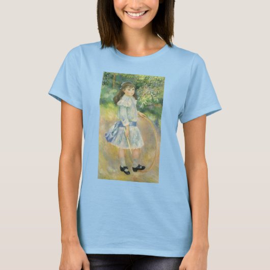Meisje met Hoop van Pierre Renoir,  Kunst T-shirt (Voorkant)