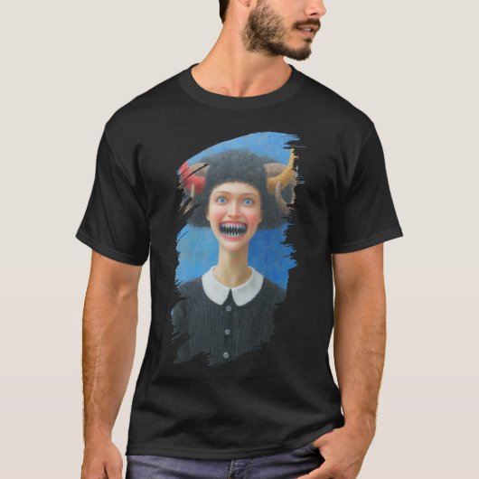 Meisje met hoorns t-shirt (Voorkant)