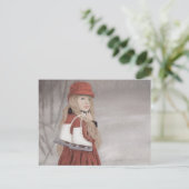 Meisje met Ice-Schaatsen Briefkaart (Staand voorkant)