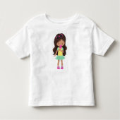 Meisje met ijskap, Latina Girl, Cute Girl, Dress Kinder Shirts (Voorkant)