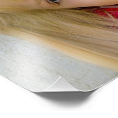 Meisje met inspirerende quote foto afdruk (Hoek)