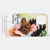 Meisje met Irish Setter Dog, Saint Patrick's Day Case-Mate iPhone Case (Achterkant (horizontaal))