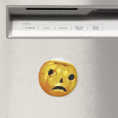 Meisje met Jack o' Lantern Magneet (Insitu (Vaatwasser))