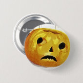 Meisje met Jack o' Lantern Ronde Button 5,7 Cm (Voorkant /achterkant)