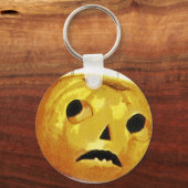 Meisje met Jack o' Lantern Sleutelhanger (Voorkant)