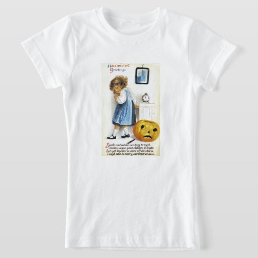 Meisje met Jack o' Lantern T-shirt (Laagn)