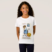 Meisje met Jack o' Lantern T-shirt (Voorkant volledig)