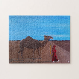 Meisje met kameelschilderij van Alfred Fox Legpuzzel