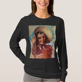 Meisje met kapothoed t-shirt
