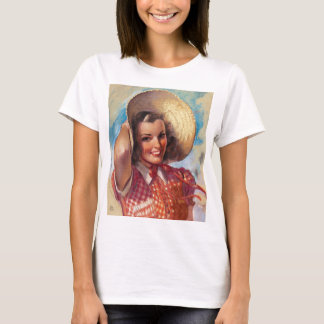 Meisje met kapothoed t-shirt