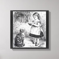  meisje met kat en melksausje