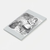  meisje met kat en melksausje post-it® notes (Schuin)