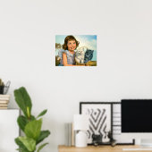 Meisje met katjes poster (Thuiskantoor)