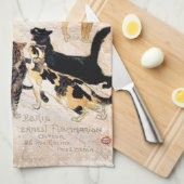 Meisje met katten, Alexandre Steinlen Theedoek (Quarter Fold)