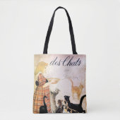 Meisje met katten, Alexandre Steinlen Tote Bag (Voorkant)