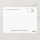 Meisje met katten door Renoir Briefkaart (Achterkant)