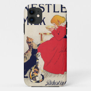 Meisje met katten, Vintage Poster, Alexandre Stein Case-Mate iPhone Case