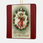  meisje met keramisch mandje ornament (Links)