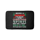 Meisje met kerst in de kiem badmat (Voorkant)