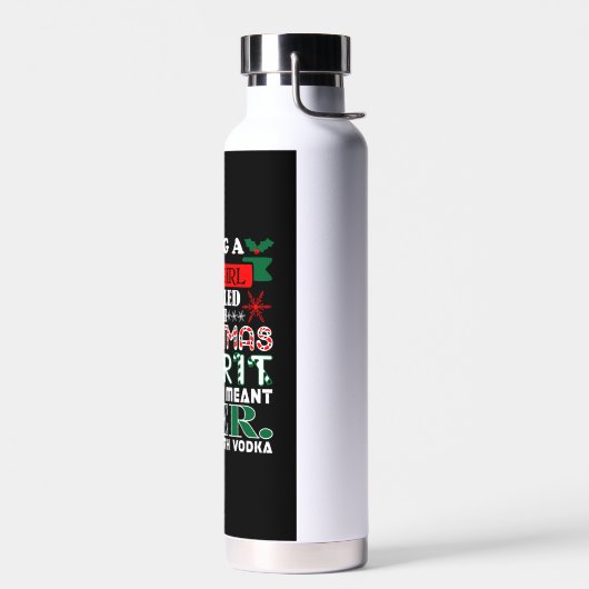 Meisje met kerst in de kiem waterfles (Links)