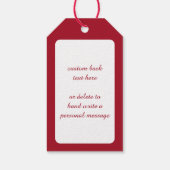 meisje met kerstboom, Ellen Clapsaddle Cadeaulabel (Achterkant)