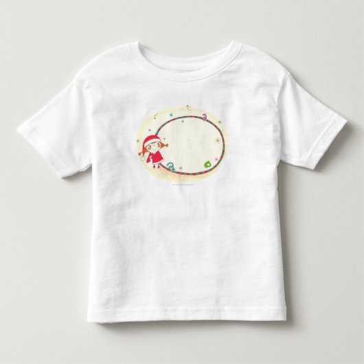Meisje met kerstkleed kinder shirts (Voorkant)