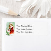  meisje met kerstkonijn etiket (Insitu)