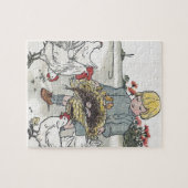 meisje met kippen, E is een ei Legpuzzel (Horizontaal)