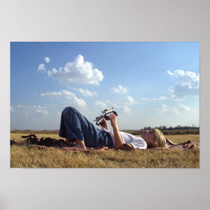 Meisje met Kite Poster