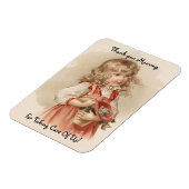 meisje met Kitten Magneet (Linkerzijde)