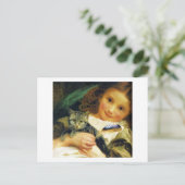 Meisje met Kitten, Sophie Anderson Briefkaart (Staand voorkant)