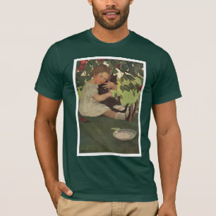 Meisje met Kitten T-shirt
