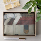 Meisje met Kittens in mandje van Albert Anker Tissuepapier (Geschenk)