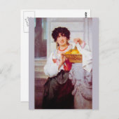 Meisje met korf Sinaasappels en leemten van Cot Briefkaart (Voorkant / Achterkant)