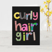 Meisje met Krullen Kaart (Gele Bloem)