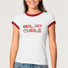 Meisje Met Krullen T-Shirt
