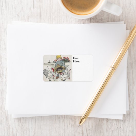  meisje met kuikens prijzen Sticker (Insitu)