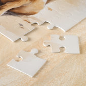 Meisje met labrador legpuzzel (Zijkant)