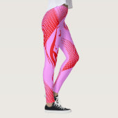 Meisje met lang haar op roze met rood leggings (Rechts)