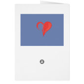 Meisje met lang krullende haar en groot hart (Achterkant)