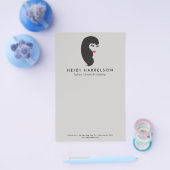 Meisje met Lashes op Lt Grey Beauty Flyer (Enkel)