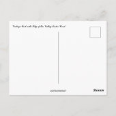 meisje met lelie van de paasvallei briefkaart (Achterkant)