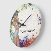 meisje met leugenaar grote klok (Hoek)