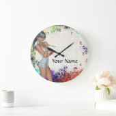 meisje met leugenaar grote klok (Huis)