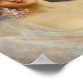 Meisje met Lilacs, Achille Beltrame Art Poster (Hoek)