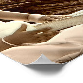 Meisje met Lion en Teddy Bear Poster (Hoek)